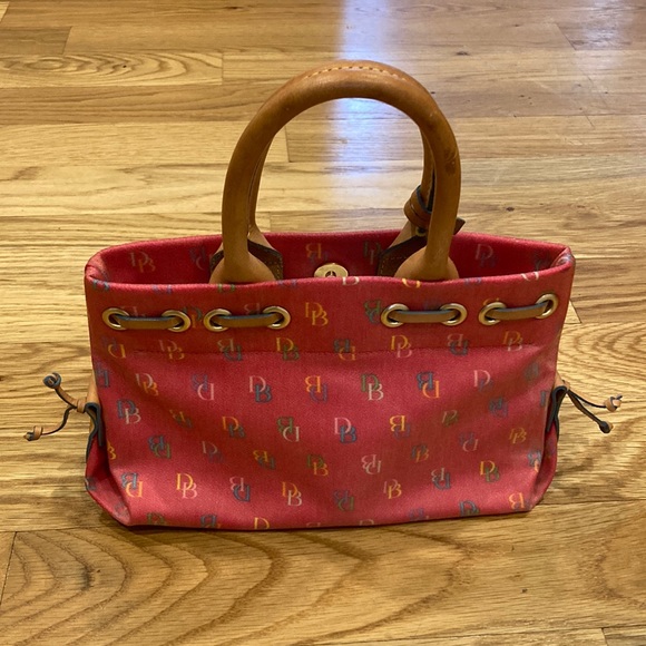 Dooney & Bourke Vintage Colored Pattern Pink Handbag - Picture 5 of 16